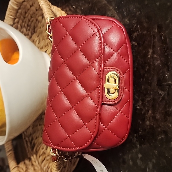 Amazon Handbags - Red quilted bag